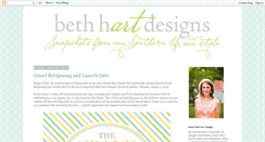 Desktop Screenshot of bethhartdesigns.blogspot.com