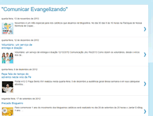 Tablet Screenshot of comunicandoaevangelizacao.blogspot.com