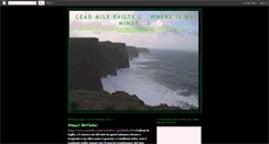 Desktop Screenshot of hiraeth-ceadmilefailte.blogspot.com