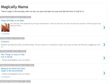 Tablet Screenshot of magicallymama.blogspot.com