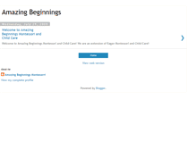 Tablet Screenshot of amazingbeginnings.blogspot.com