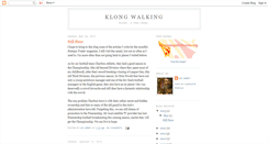Desktop Screenshot of klongwalking.blogspot.com