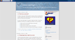 Desktop Screenshot of librarylearning21.blogspot.com