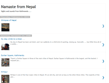 Tablet Screenshot of namastefromnepal.blogspot.com