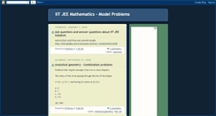 Desktop Screenshot of iit-jee-maths-aps.blogspot.com