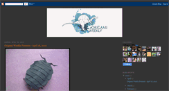Desktop Screenshot of origamiweekly.blogspot.com