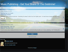 Tablet Screenshot of musicpublishinggoldmine.blogspot.com