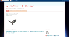 Desktop Screenshot of caminhoepaz.blogspot.com