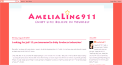 Desktop Screenshot of amelialing911.blogspot.com