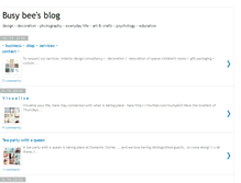 Tablet Screenshot of busybeesisblogging.blogspot.com