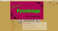 Desktop Screenshot of hannaspysselstuga.blogspot.com