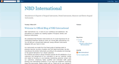 Desktop Screenshot of nbdinternational.blogspot.com