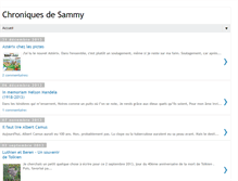 Tablet Screenshot of chroniques-de-sammy.blogspot.com