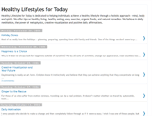 Tablet Screenshot of healthylifestylesfortoday.blogspot.com