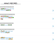 Tablet Screenshot of ninasrecipes4u.blogspot.com