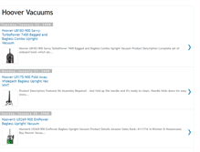 Tablet Screenshot of hoovervacuums.blogspot.com