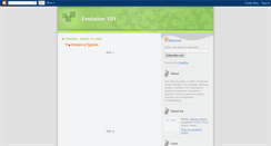 Desktop Screenshot of evolution-101.blogspot.com