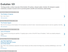 Tablet Screenshot of evolution-101.blogspot.com