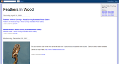 Desktop Screenshot of feathersinwood.blogspot.com