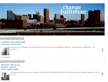 Tablet Screenshot of changebaltimore.blogspot.com