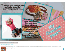 Tablet Screenshot of mycreativeheart.blogspot.com