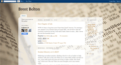 Desktop Screenshot of brentbolton.blogspot.com