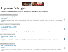 Tablet Screenshot of pro-thoughts.blogspot.com