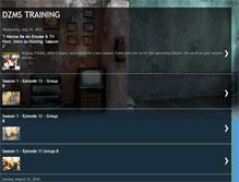 Tablet Screenshot of dzmstraining.blogspot.com
