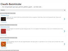Tablet Screenshot of claudisbastelstube.blogspot.com