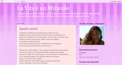 Desktop Screenshot of lavitaunmiracolo.blogspot.com