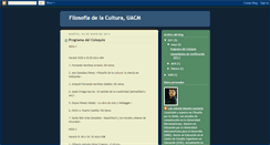 Desktop Screenshot of filosofiadelaculturauacm.blogspot.com