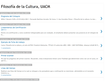 Tablet Screenshot of filosofiadelaculturauacm.blogspot.com