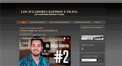 Desktop Screenshot of losjugadoresrapidosxfiles2.blogspot.com