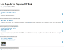 Tablet Screenshot of losjugadoresrapidosxfiles2.blogspot.com