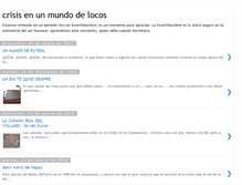 Tablet Screenshot of crisisenunmundodelocos.blogspot.com