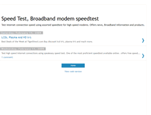 Tablet Screenshot of modemspeedtest.blogspot.com