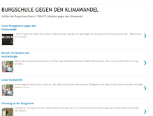 Tablet Screenshot of burgschule-gegen-den-klimawandel.blogspot.com