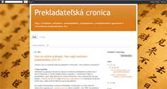 Desktop Screenshot of cronica-prekladatelska.blogspot.com
