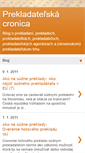 Mobile Screenshot of cronica-prekladatelska.blogspot.com