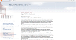 Desktop Screenshot of militarysoundoff.blogspot.com