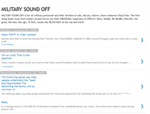 Tablet Screenshot of militarysoundoff.blogspot.com