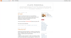 Desktop Screenshot of clavepersonal.blogspot.com