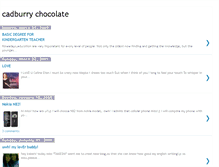 Tablet Screenshot of cadburrychocolate.blogspot.com