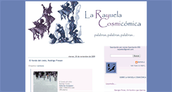 Desktop Screenshot of larayuelacosmicomica.blogspot.com