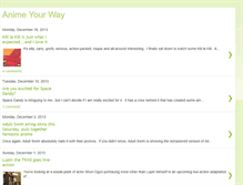 Tablet Screenshot of animeyourway.blogspot.com