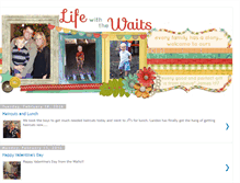 Tablet Screenshot of lifewiththewaits.blogspot.com