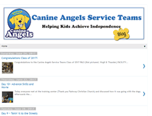 Tablet Screenshot of canine-angels.blogspot.com