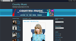 Desktop Screenshot of my-country-music.blogspot.com