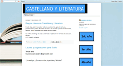 Desktop Screenshot of elcastellanoylaliteratura.blogspot.com