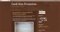 Desktop Screenshot of geeksemfronteiras.blogspot.com